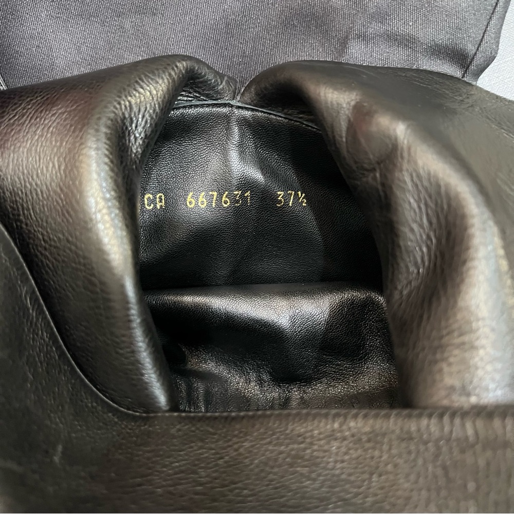 YSL Saint Laurent Over the Knee Boots Black - Picture 8 of 16